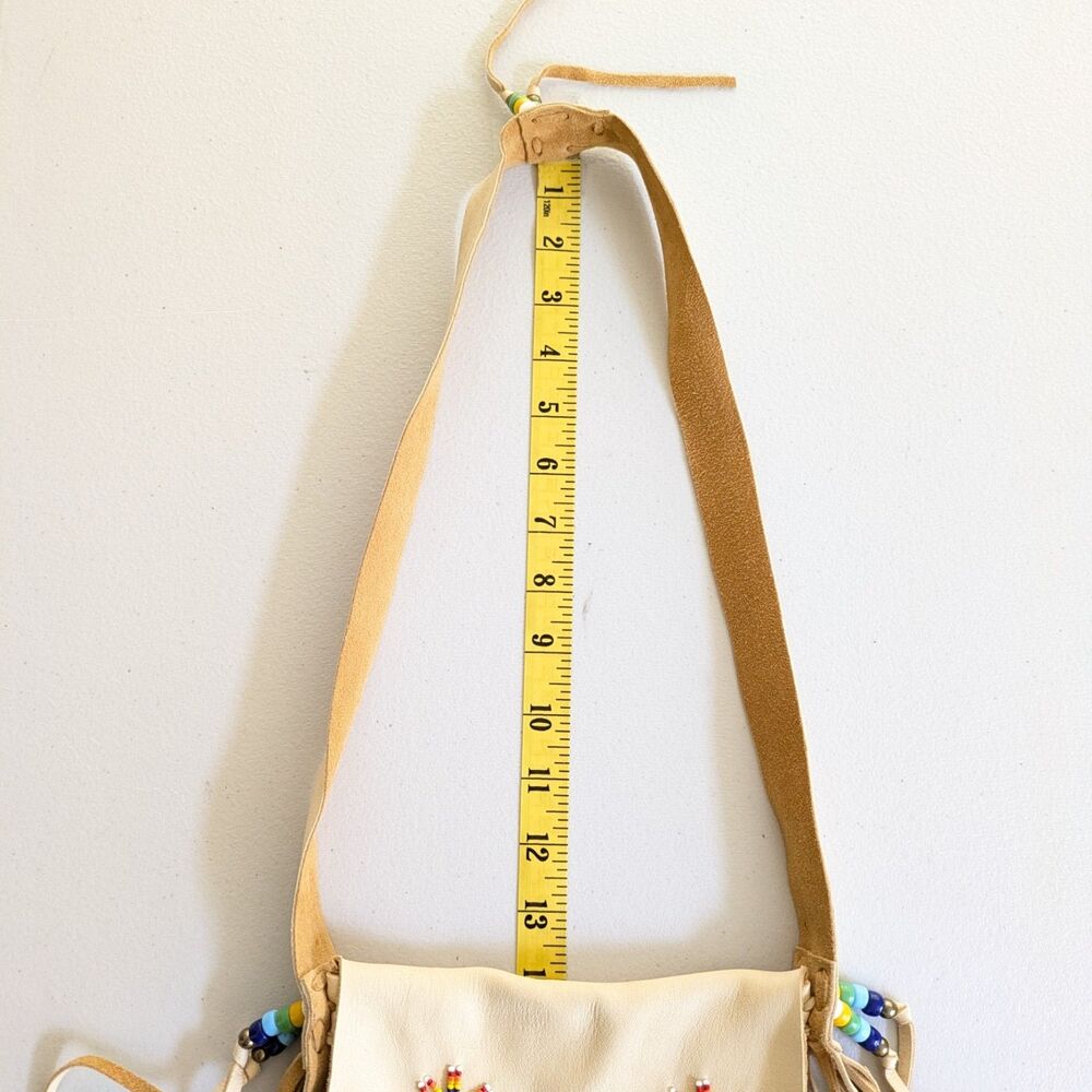 Doug Fast Horse Oglala Lakota Native American Beaded Leather Fringe Shoulder Bag - Picture 16 of 16